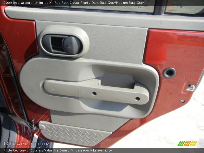 Red Rock Crystal Pearl / Dark Slate Gray/Medium Slate Gray 2009 Jeep Wrangler Unlimited X