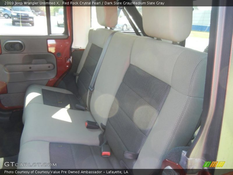 Red Rock Crystal Pearl / Dark Slate Gray/Medium Slate Gray 2009 Jeep Wrangler Unlimited X