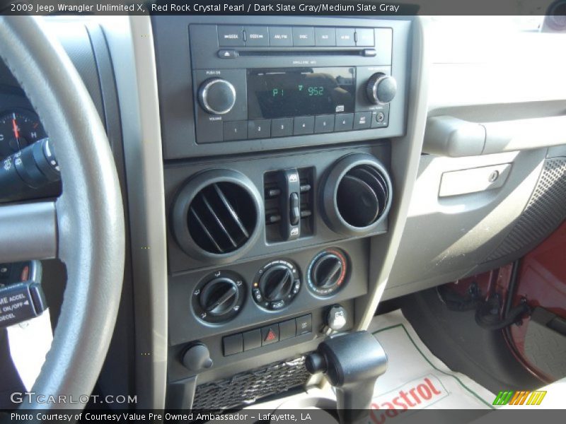 Red Rock Crystal Pearl / Dark Slate Gray/Medium Slate Gray 2009 Jeep Wrangler Unlimited X