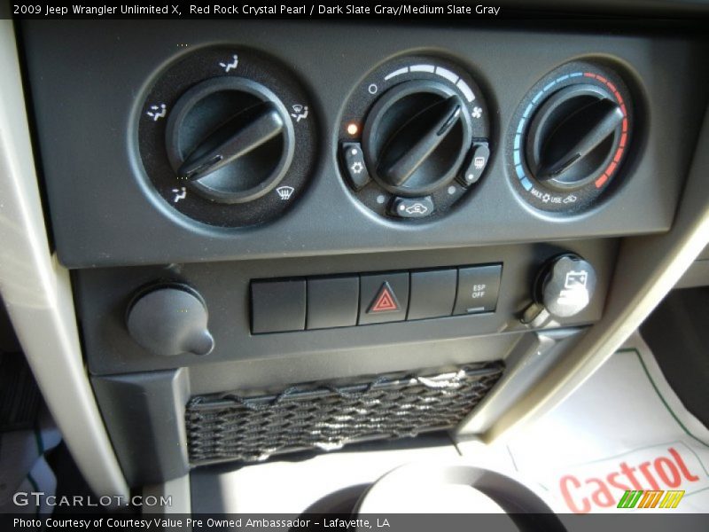 Red Rock Crystal Pearl / Dark Slate Gray/Medium Slate Gray 2009 Jeep Wrangler Unlimited X