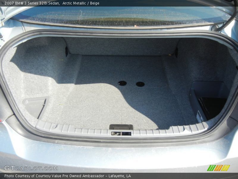Arctic Metallic / Beige 2007 BMW 3 Series 328i Sedan