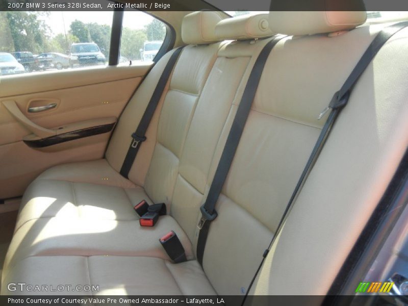 Arctic Metallic / Beige 2007 BMW 3 Series 328i Sedan