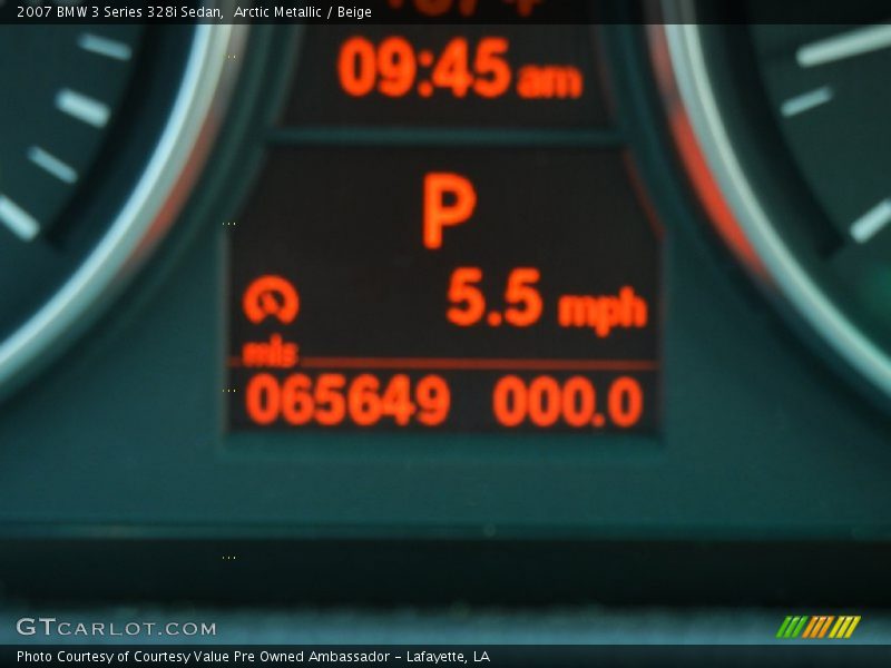 Arctic Metallic / Beige 2007 BMW 3 Series 328i Sedan