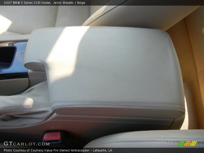 Arctic Metallic / Beige 2007 BMW 3 Series 328i Sedan