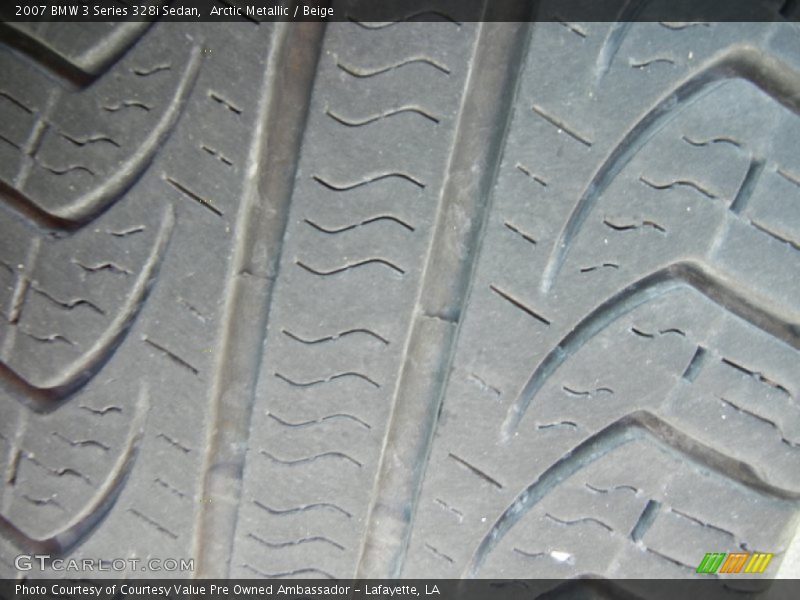 Arctic Metallic / Beige 2007 BMW 3 Series 328i Sedan