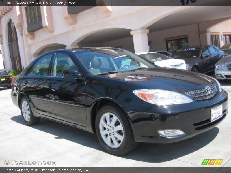 Black / Stone 2003 Toyota Camry XLE V6