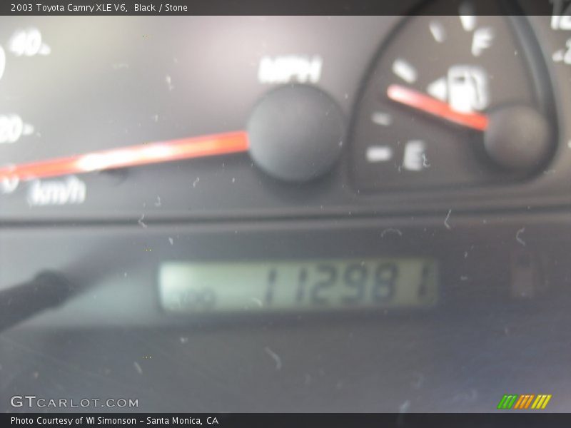 Black / Stone 2003 Toyota Camry XLE V6