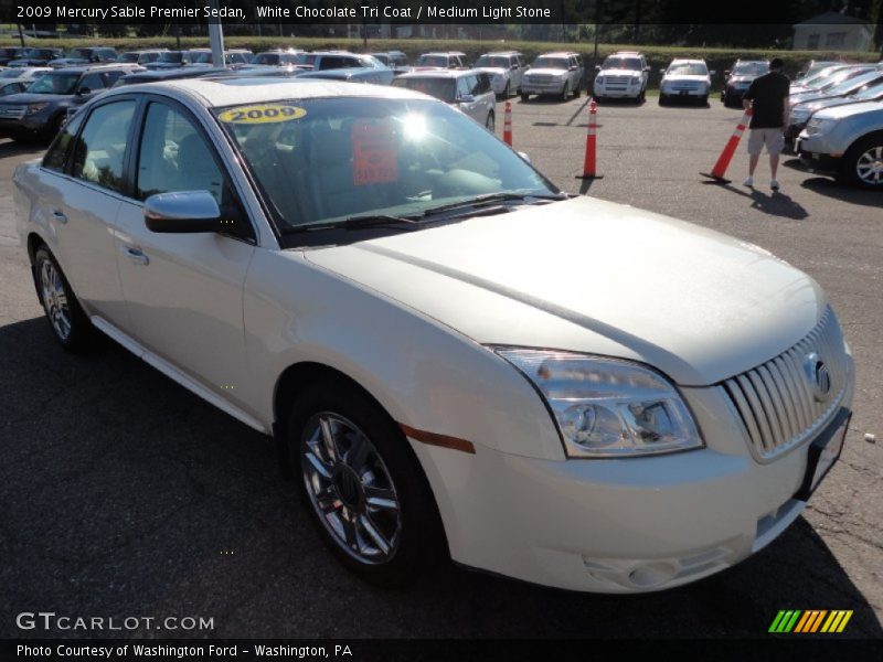 White Chocolate Tri Coat / Medium Light Stone 2009 Mercury Sable Premier Sedan