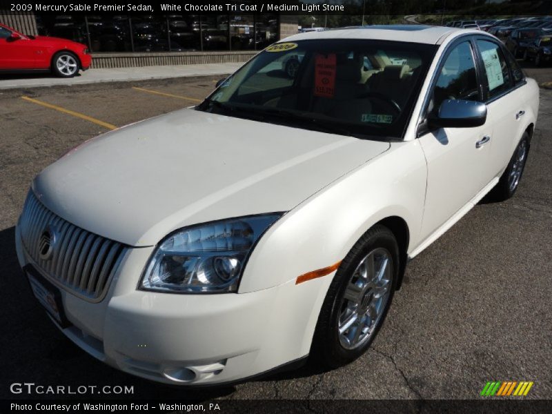 White Chocolate Tri Coat / Medium Light Stone 2009 Mercury Sable Premier Sedan