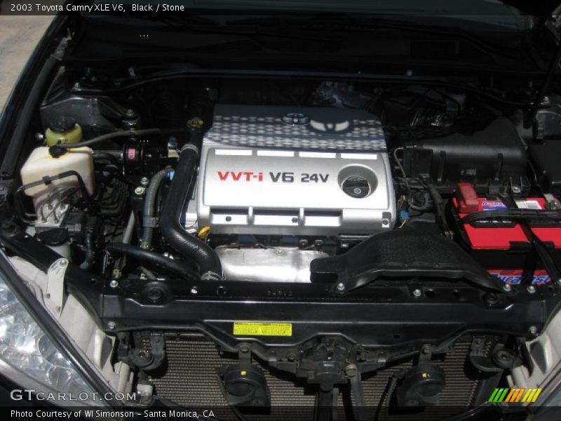 Black / Stone 2003 Toyota Camry XLE V6