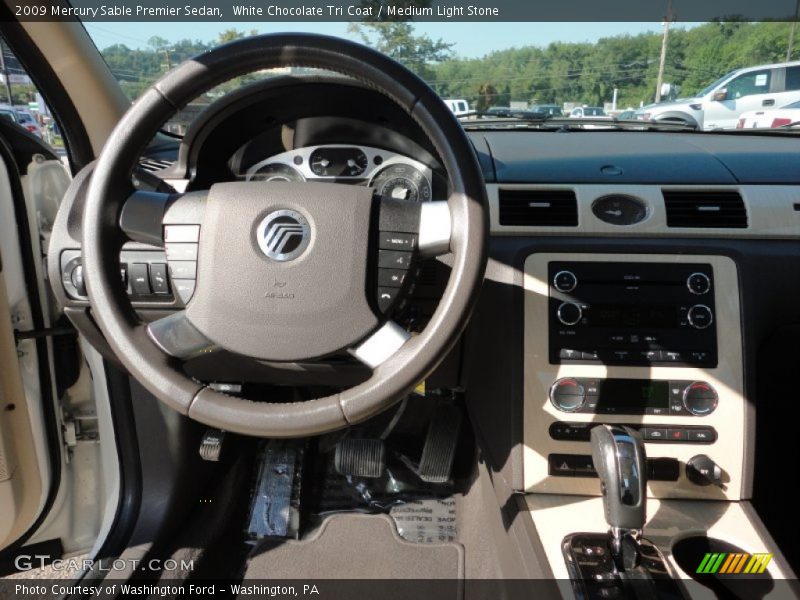 White Chocolate Tri Coat / Medium Light Stone 2009 Mercury Sable Premier Sedan