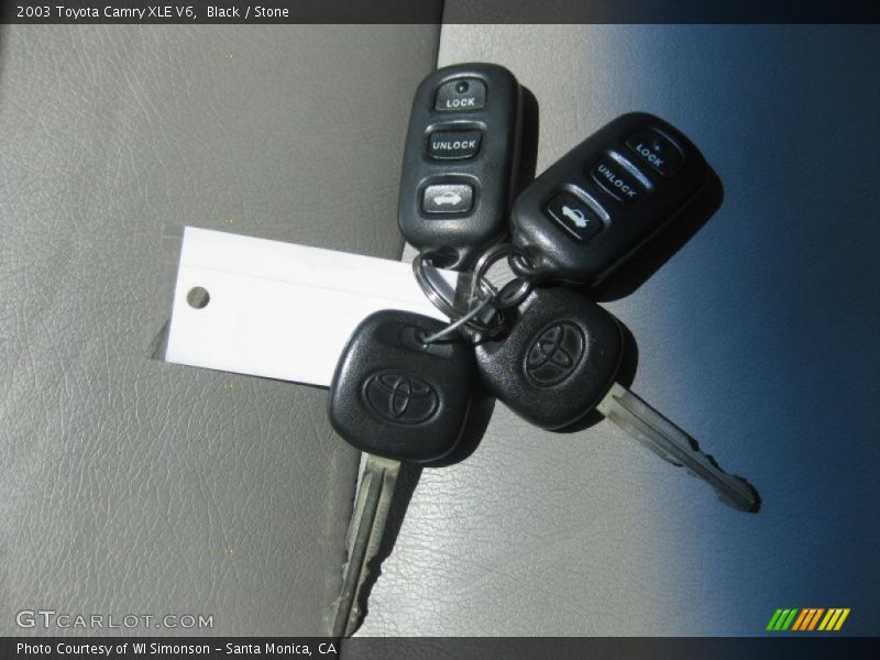 Black / Stone 2003 Toyota Camry XLE V6