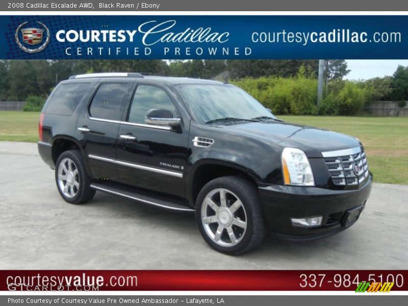 Black Raven / Ebony 2008 Cadillac Escalade AWD