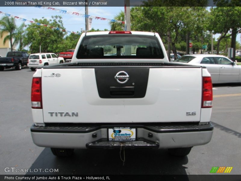 Blizzard White / Charcoal 2008 Nissan Titan XE King Cab