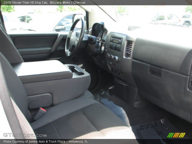 Blizzard White / Charcoal 2008 Nissan Titan XE King Cab