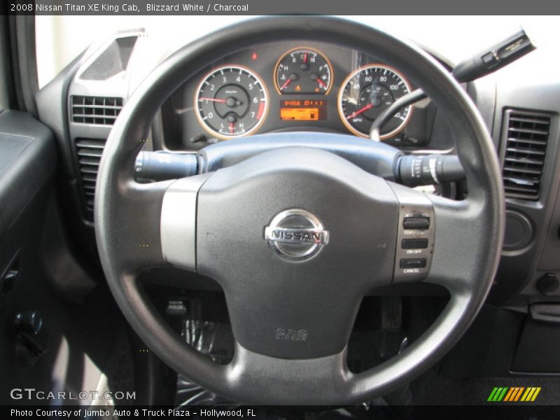 Blizzard White / Charcoal 2008 Nissan Titan XE King Cab
