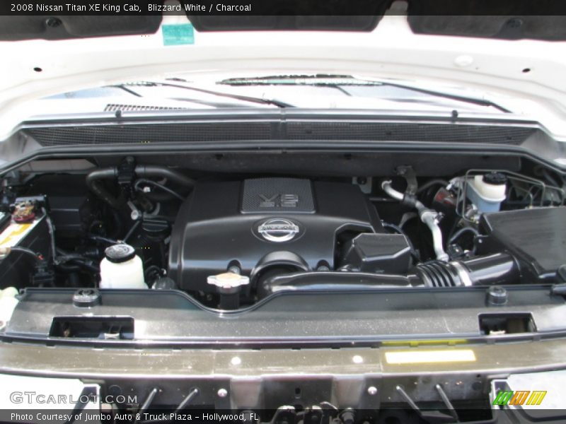 Blizzard White / Charcoal 2008 Nissan Titan XE King Cab