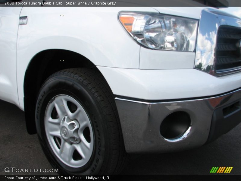 Super White / Graphite Gray 2008 Toyota Tundra Double Cab
