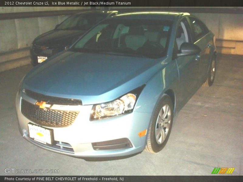 Ice Blue Metallic / Jet Black/Medium Titanium 2012 Chevrolet Cruze LS