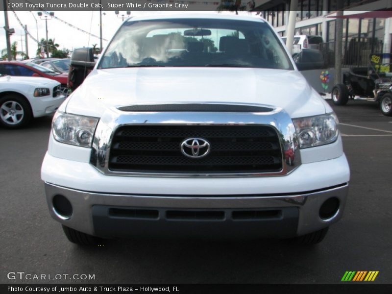 Super White / Graphite Gray 2008 Toyota Tundra Double Cab