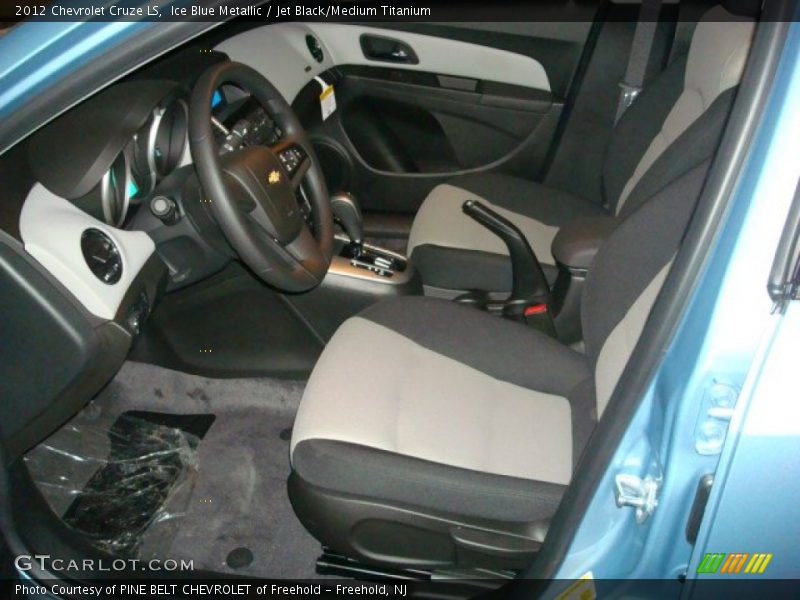 Ice Blue Metallic / Jet Black/Medium Titanium 2012 Chevrolet Cruze LS