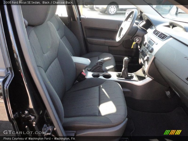 Black / Charcoal Black 2008 Ford Focus SE Sedan