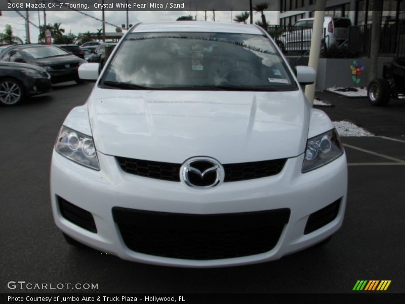 Crystal White Pearl Mica / Sand 2008 Mazda CX-7 Touring