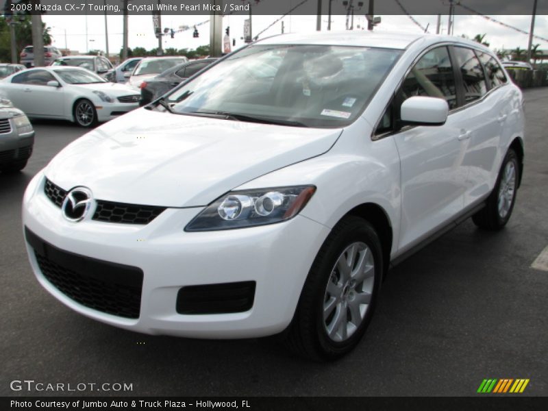Crystal White Pearl Mica / Sand 2008 Mazda CX-7 Touring