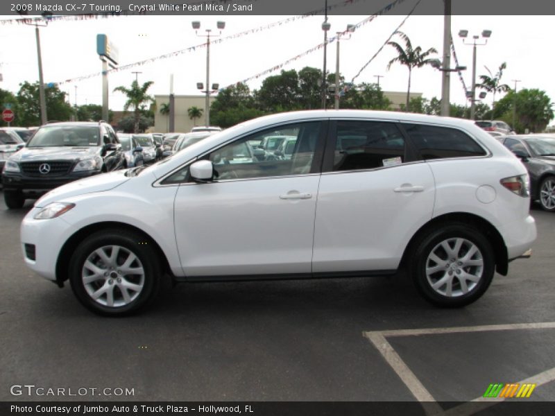 Crystal White Pearl Mica / Sand 2008 Mazda CX-7 Touring