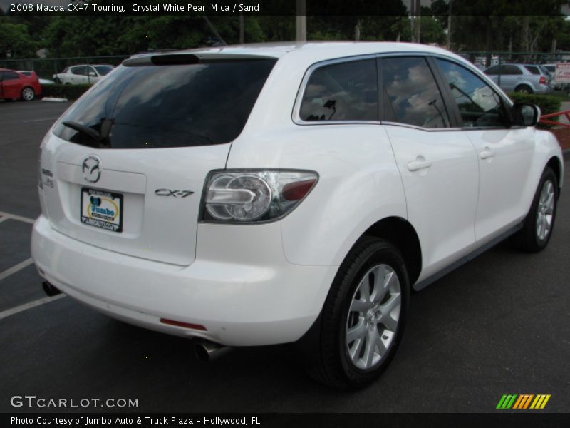 Crystal White Pearl Mica / Sand 2008 Mazda CX-7 Touring