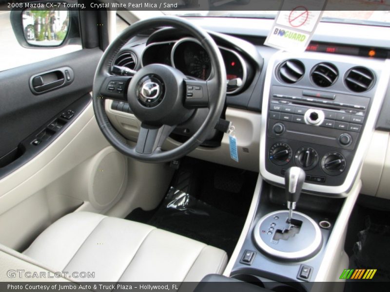 Crystal White Pearl Mica / Sand 2008 Mazda CX-7 Touring