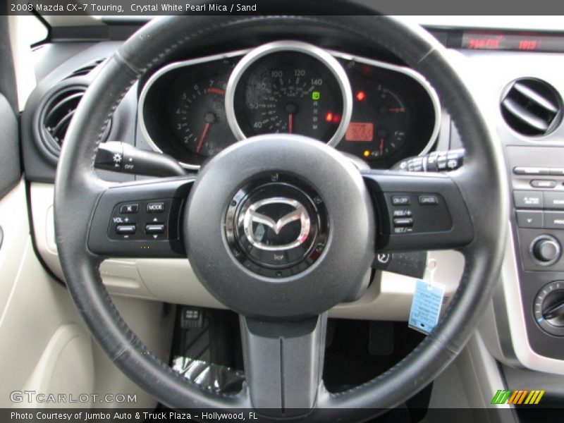 Crystal White Pearl Mica / Sand 2008 Mazda CX-7 Touring