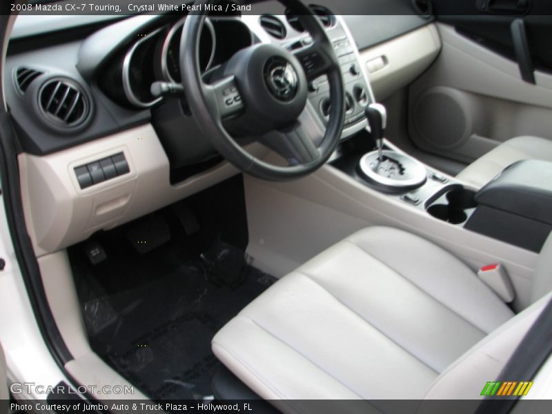 Crystal White Pearl Mica / Sand 2008 Mazda CX-7 Touring