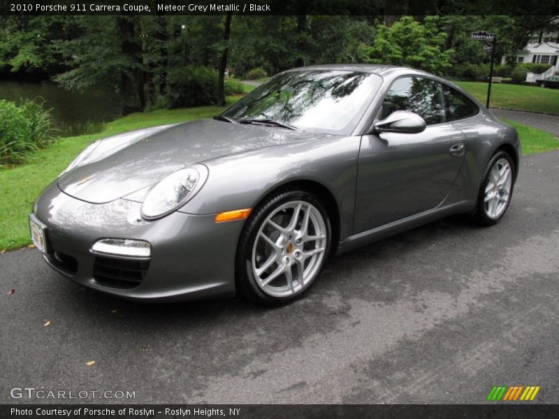 Meteor Grey Metallic / Black 2010 Porsche 911 Carrera Coupe