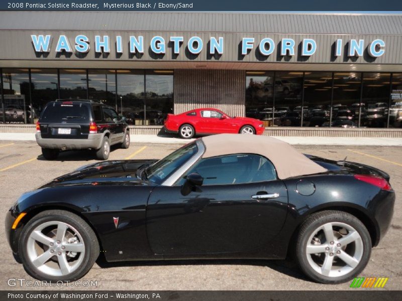 Mysterious Black / Ebony/Sand 2008 Pontiac Solstice Roadster