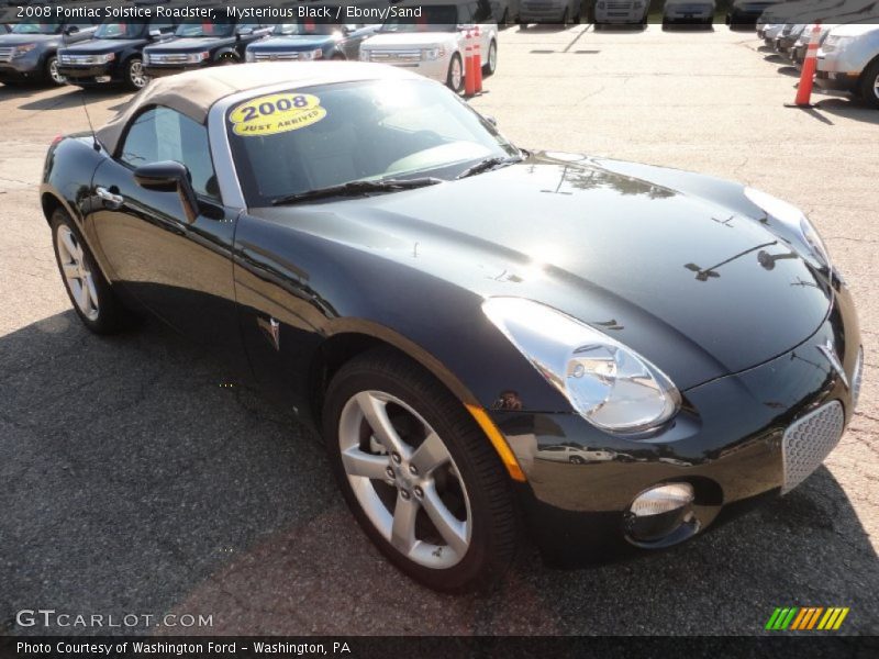 Mysterious Black / Ebony/Sand 2008 Pontiac Solstice Roadster