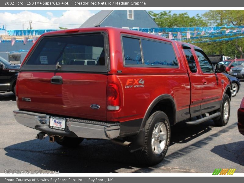 Toreador Red Metallic / Medium Graphite 2002 Ford F150 FX4 SuperCab 4x4