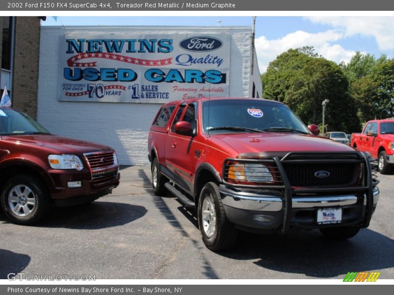 Toreador Red Metallic / Medium Graphite 2002 Ford F150 FX4 SuperCab 4x4