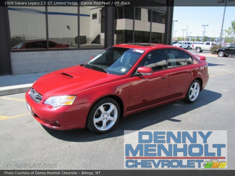 Garnet Red Pearl / Off-Black 2006 Subaru Legacy 2.5 GT Limited Sedan