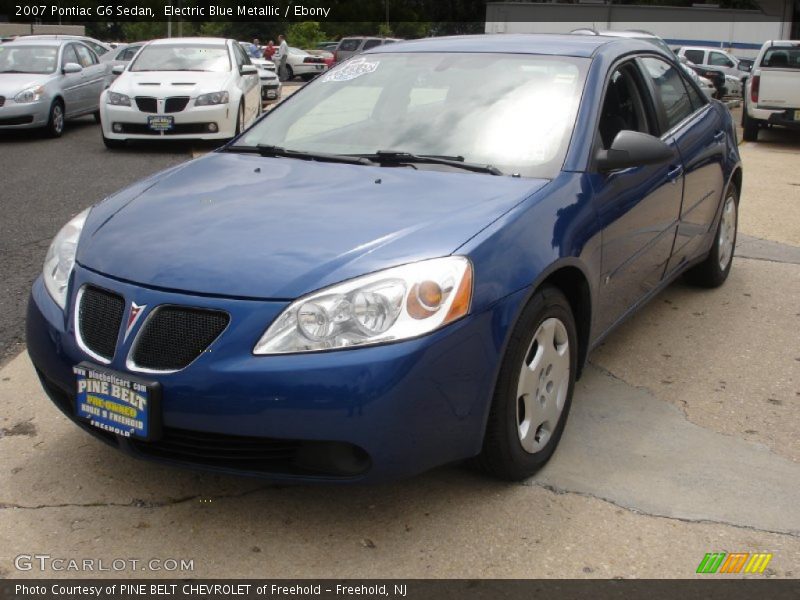 Electric Blue Metallic / Ebony 2007 Pontiac G6 Sedan