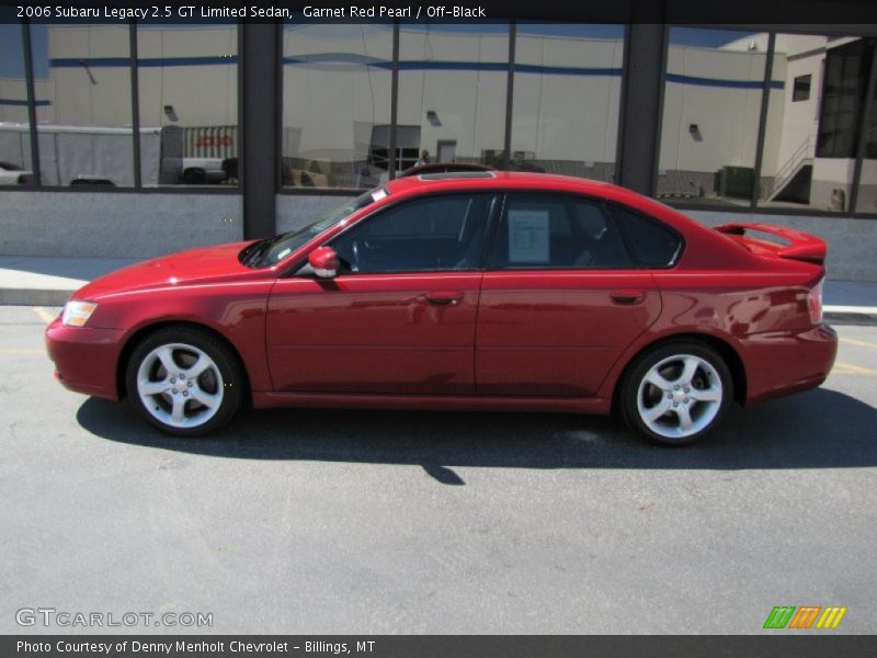 Garnet Red Pearl / Off-Black 2006 Subaru Legacy 2.5 GT Limited Sedan