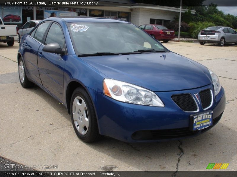 Electric Blue Metallic / Ebony 2007 Pontiac G6 Sedan