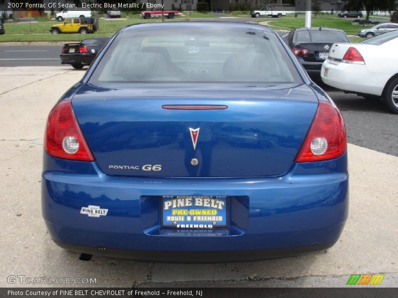 Electric Blue Metallic / Ebony 2007 Pontiac G6 Sedan