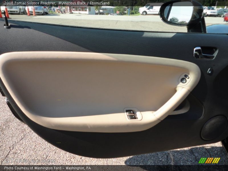 Mysterious Black / Ebony/Sand 2008 Pontiac Solstice Roadster