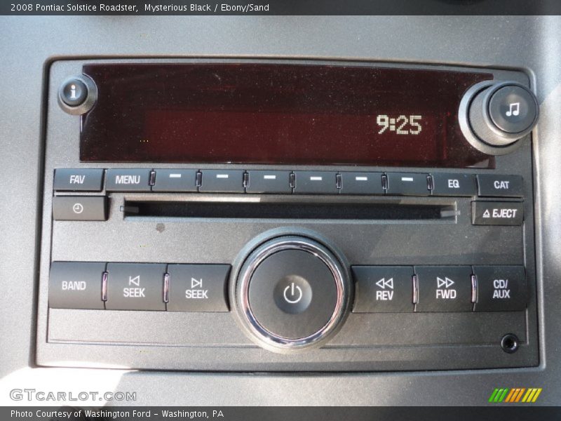 Audio System of 2008 Solstice Roadster