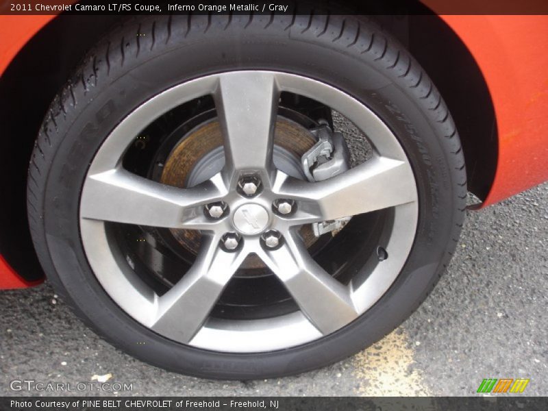 Inferno Orange Metallic / Gray 2011 Chevrolet Camaro LT/RS Coupe