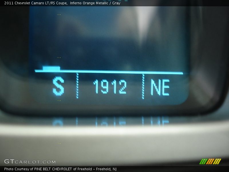 Inferno Orange Metallic / Gray 2011 Chevrolet Camaro LT/RS Coupe
