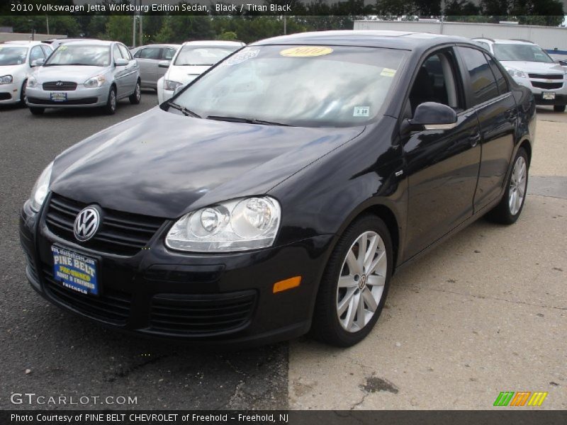 Black / Titan Black 2010 Volkswagen Jetta Wolfsburg Edition Sedan