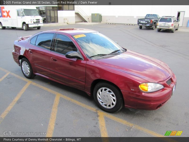 Sport Red Metallic / Dark Pewter 2005 Pontiac Grand Am SE Sedan