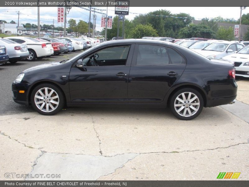 Black / Titan Black 2010 Volkswagen Jetta Wolfsburg Edition Sedan